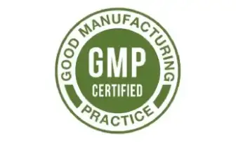 GMP certified manufacturing badge